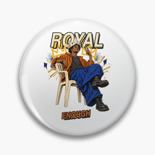 Item preview, Royal Enough Plastic Chair King Funny Streetwear designed and sold by RAX Mirth Studio.