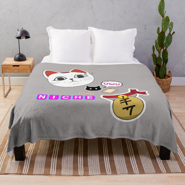 Item preview, Anime Lucky Cat Circle Art Cat Portrait-55 designed and sold by Evelyuter.