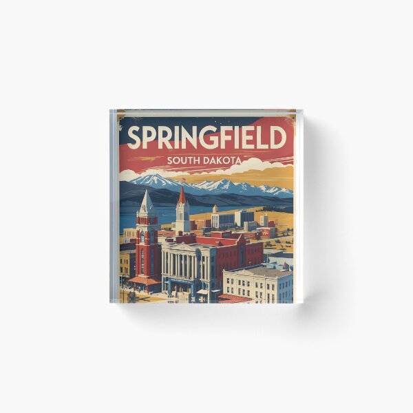 Item preview, Springfield South Dakota Vintage Travel Tourism designed and sold by TravelersGems.