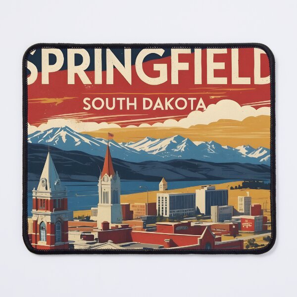 Item preview, Springfield South Dakota Vintage Travel Tourism designed and sold by TravelersGems.