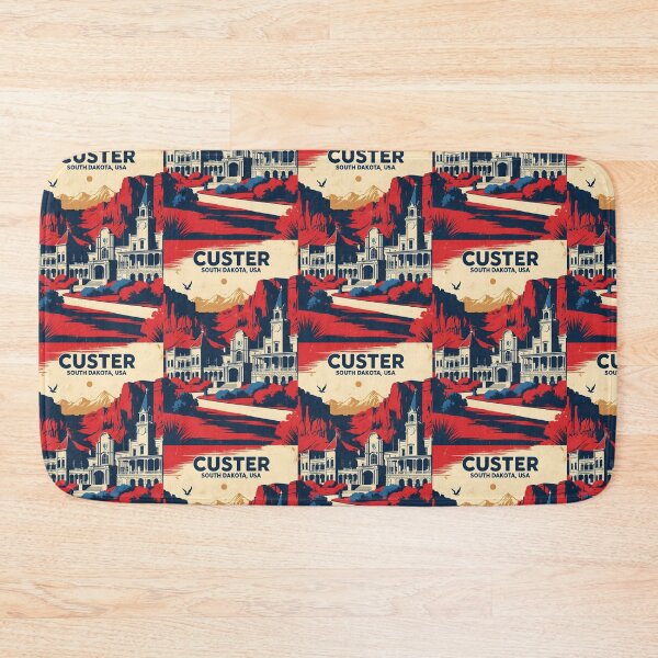 Item preview, Custer South Dakota Vintage Travel Tourism designed and sold by TravelersGems.
