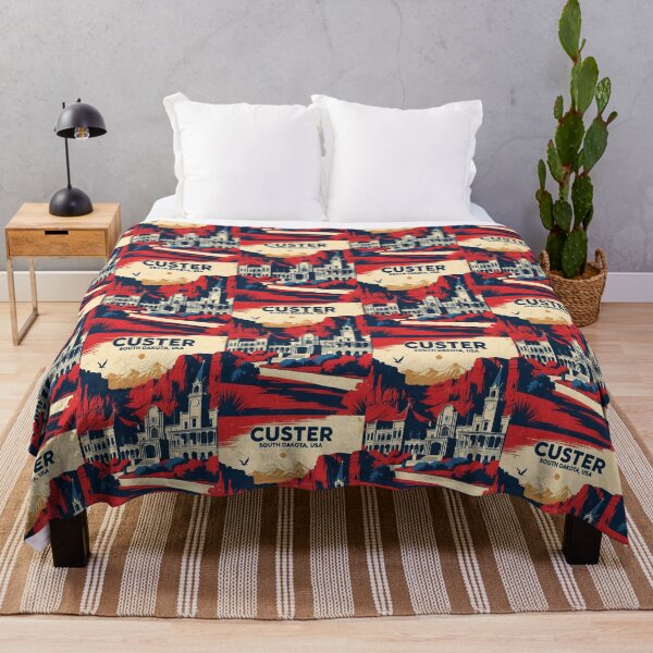 Item preview, Custer South Dakota Vintage Travel Tourism designed and sold by TravelersGems.