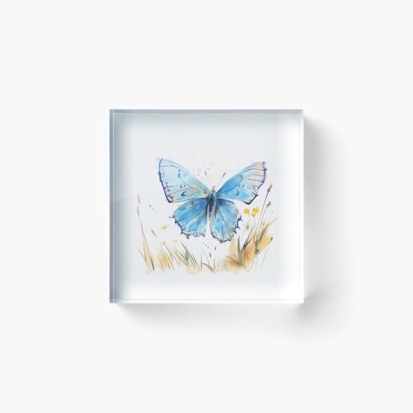 Item preview, Blue Butterfly | Elegant Nature Aesthetic Art designed and sold by Mandayartstudio.