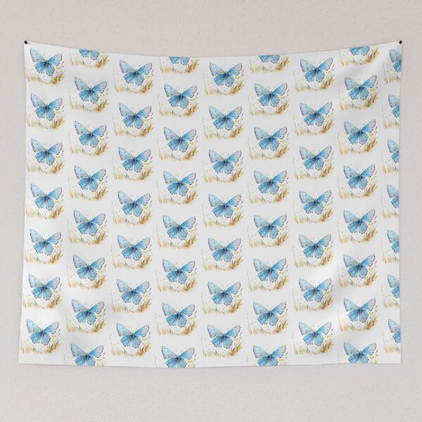 Item preview, Blue Butterfly | Elegant Nature Aesthetic Art designed and sold by Mandayartstudio.