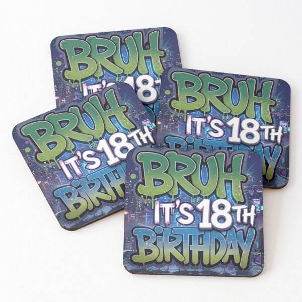 Item preview, City Art Party Funny Bruh It'S My Birthday For boys 18th designed and sold by MathiasFuchs.