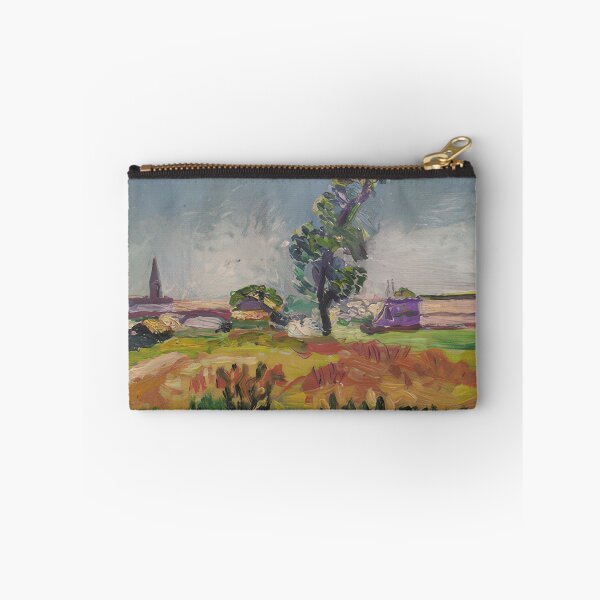 Item preview, Paysage des environs de toulouse le pont des demoiselles 1898 designed and sold by VeilOfPigments.