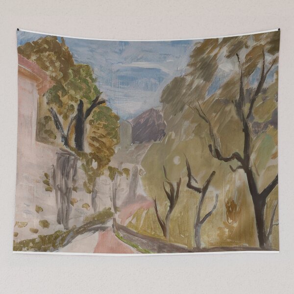 Item preview, Paysage ou rue dans le midi 1918 designed and sold by VeilOfPigments.