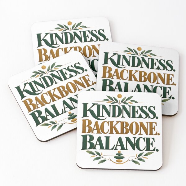 Item preview, Kindness Backbone Balance. Elegant Botanical Motivation designed and sold by Aarvya Fashion Club ( A.F.C ).