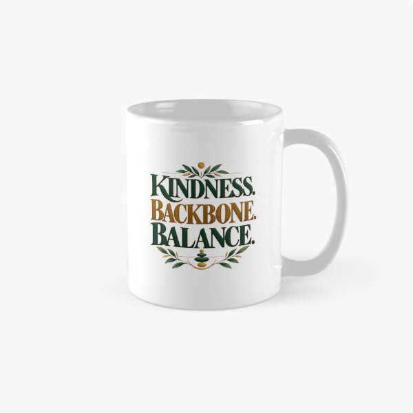 Item preview, Kindness Backbone Balance. Elegant Botanical Motivation designed and sold by Aarvya Fashion Club ( A.F.C ).