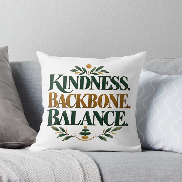Item preview, Kindness Backbone Balance. Elegant Botanical Motivation designed and sold by Aarvya Fashion Club ( A.F.C ).
