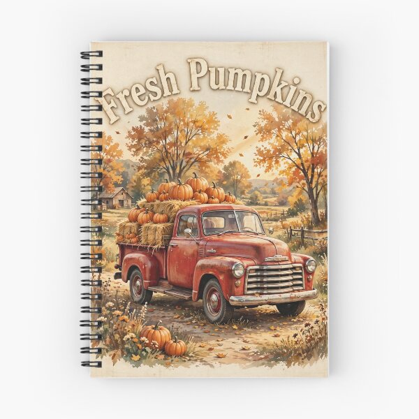 Item preview, Fresh Pumpkins Vintage Truck designed and sold by Remy's Golden Goods.