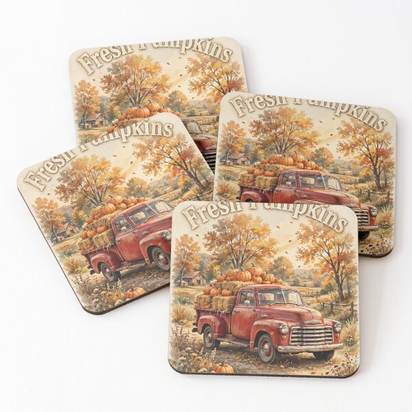 Item preview, Fresh Pumpkins Vintage Truck designed and sold by Remy's Golden Goods.