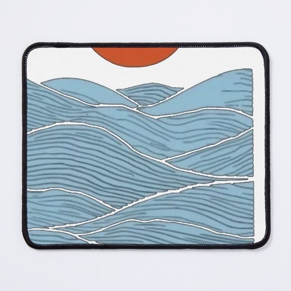 Item preview, sun waves woodcut designed and sold by PhiloDoh.