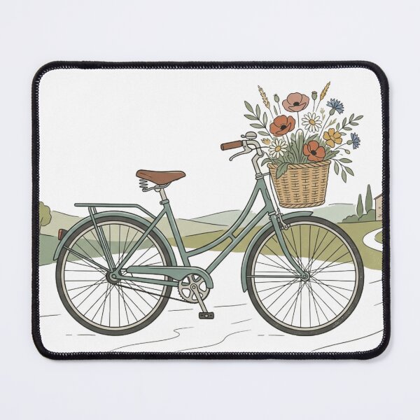 Item preview, Vintage Bicycle & Wildflowers designed and sold by meghnad.