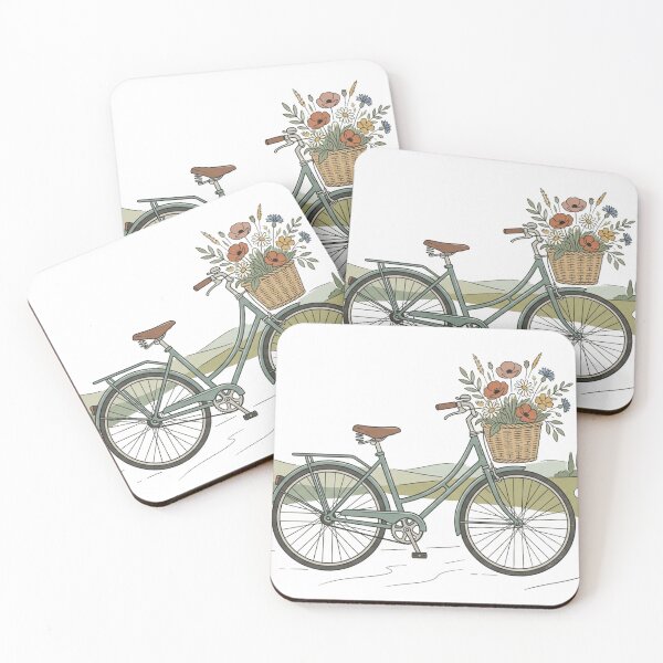 Item preview, Vintage Bicycle & Wildflowers designed and sold by meghnad.