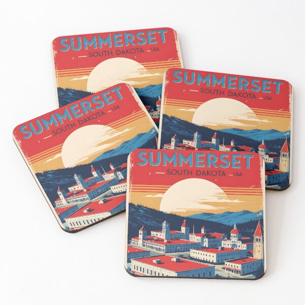 Item preview, Summerset South Dakota Vintage Travel Tourism designed and sold by TravelersGems.