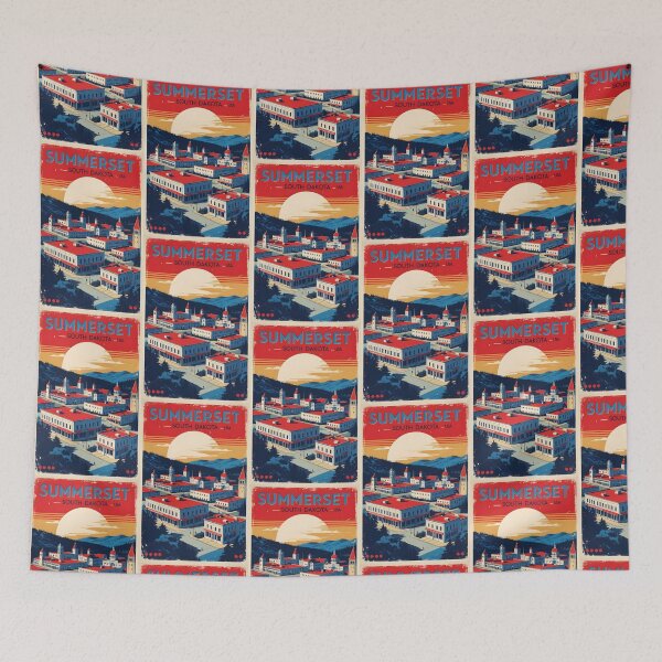 Item preview, Summerset South Dakota Vintage Travel Tourism designed and sold by TravelersGems.