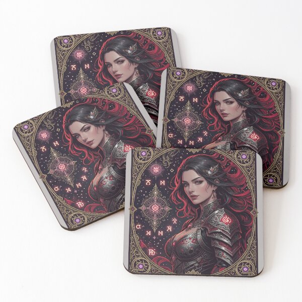 Item preview, Anne Portrait Red Distressed Effect-75 designed and sold by Evelyuter.