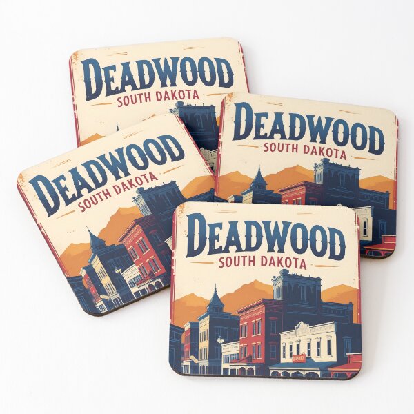 Item preview, Deadwood South Dakota Vintage Travel Tourism designed and sold by TravelersGems.