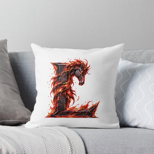 Item preview, Embermane Ironstride: The Year of the Horse Letter L designed and sold by BlissBlvdShop.