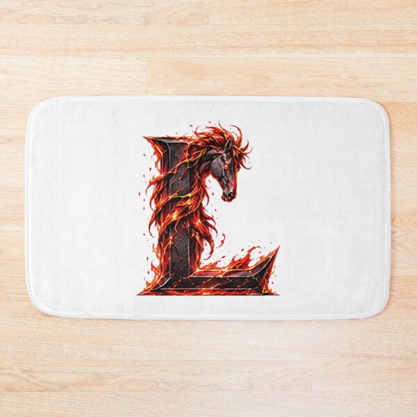 Item preview, Embermane Ironstride: The Year of the Horse Letter L designed and sold by BlissBlvdShop.