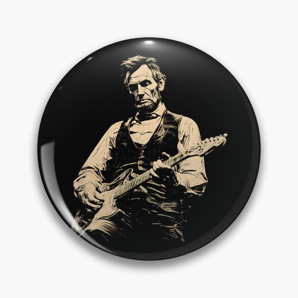 Item preview, Abraham Lincoln Playing Guitar designed and sold by AliceMullin.