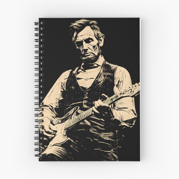 Item preview, Abraham Lincoln Playing Guitar designed and sold by AliceMullin.