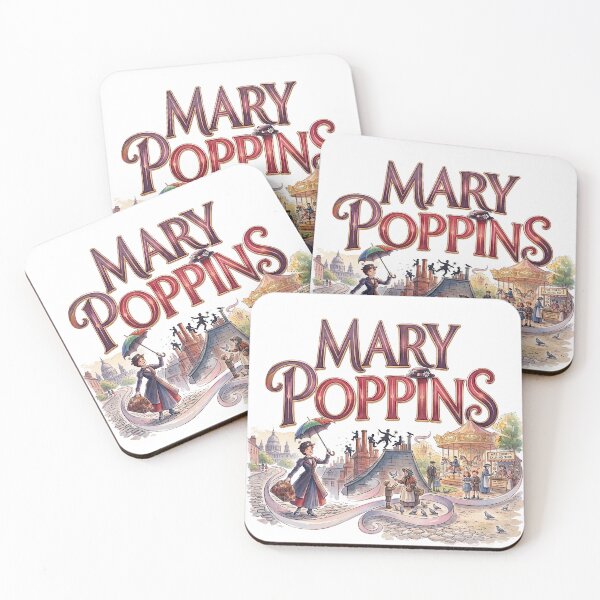 Item preview, Mary Poppins the Musical - Whimsical Theater Art designed and sold by Lyric Vault - Rock on.