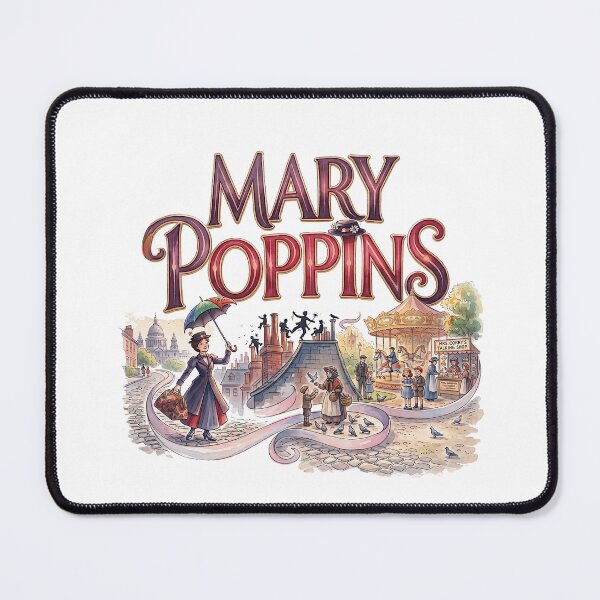 Item preview, Mary Poppins the Musical - Whimsical Theater Art designed and sold by Lyric Vault - Rock on.