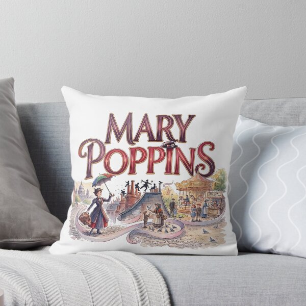 Item preview, Mary Poppins the Musical - Whimsical Theater Art designed and sold by Lyric Vault - Rock on.