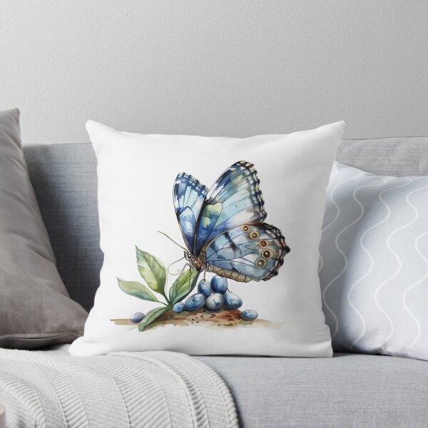Item preview, Blue Butterfly | Elegant Nature Aesthetic Art designed and sold by Mandayartstudio.