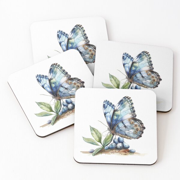 Item preview, Blue Butterfly | Elegant Nature Aesthetic Art designed and sold by Mandayartstudio.