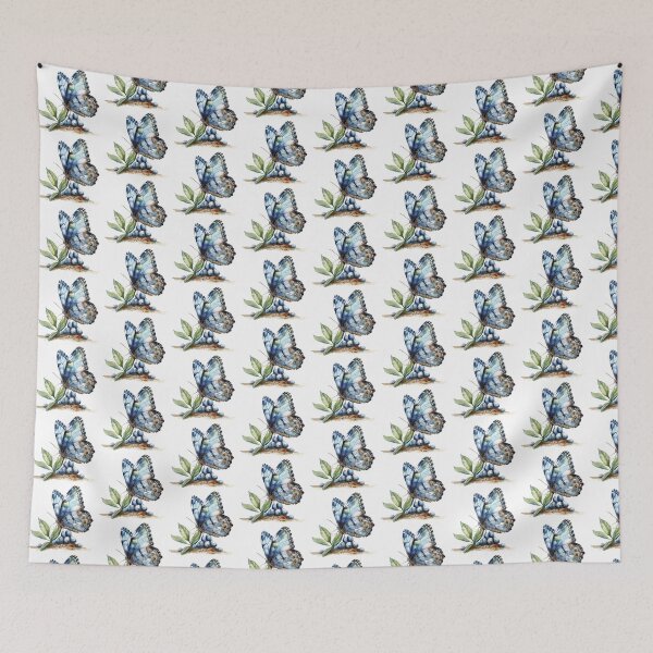 Item preview, Blue Butterfly | Elegant Nature Aesthetic Art designed and sold by Mandayartstudio.