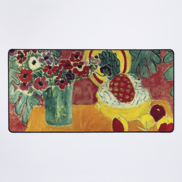 Item preview, Pineapple and anemones 1940 designed and sold by VeilOfPigments.