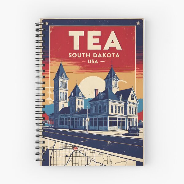 Item preview, Tea South Dakota Vintage Travel Tourism designed and sold by TravelersGems.