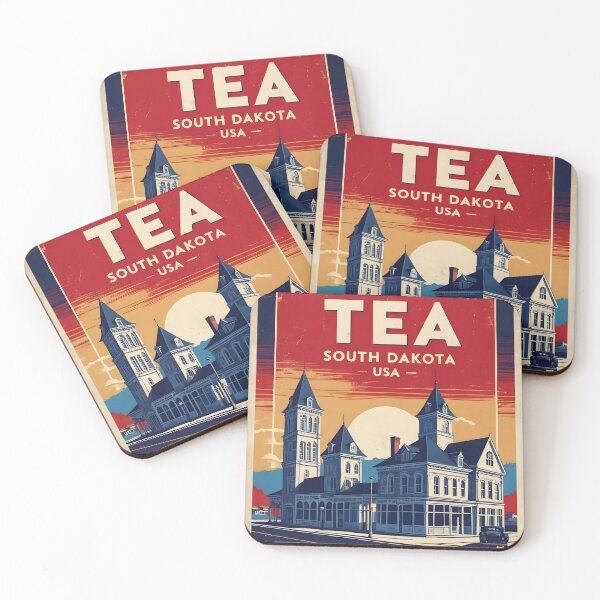 Item preview, Tea South Dakota Vintage Travel Tourism designed and sold by TravelersGems.