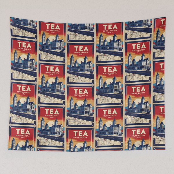 Item preview, Tea South Dakota Vintage Travel Tourism designed and sold by TravelersGems.