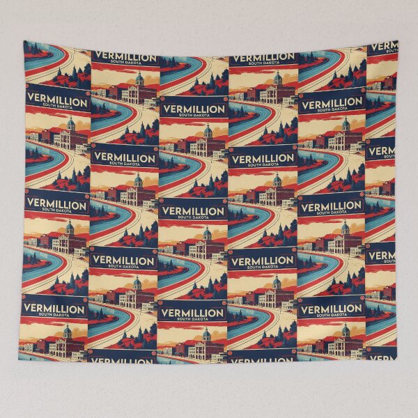Item preview, Vermillion South Dakota Vintage Travel Tourism designed and sold by TravelersGems.
