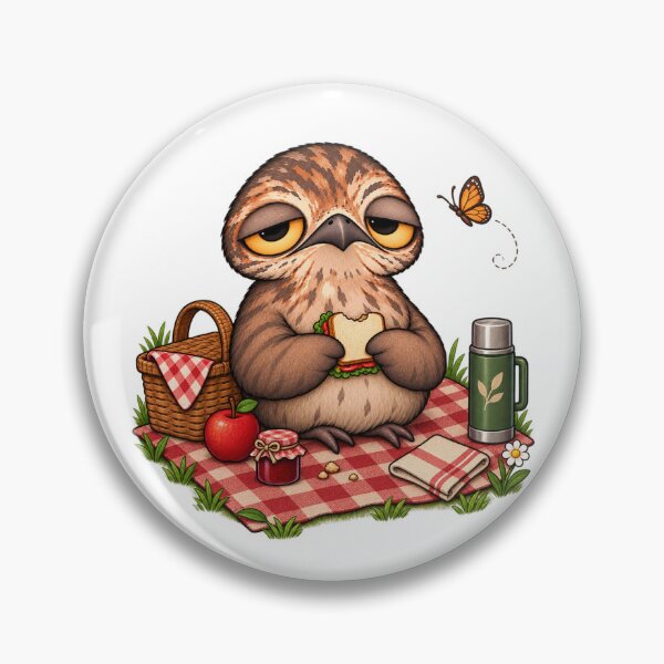 Item preview, Cute Potoo Bird Picnic | Sleepy Potoo Sandwich Lover Outdoor Picnic designed and sold by MrDev.