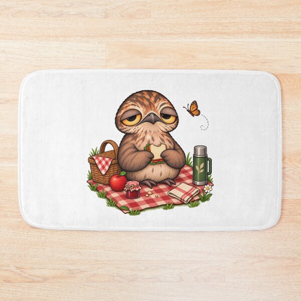 Item preview, Cute Potoo Bird Picnic | Sleepy Potoo Sandwich Lover Outdoor Picnic designed and sold by MrDev.