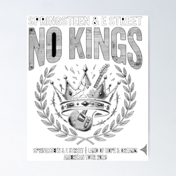 Item preview, No Kings Bruce Springsteen Tour 2026 (2) Fan designed and sold by sawyerdskeel.