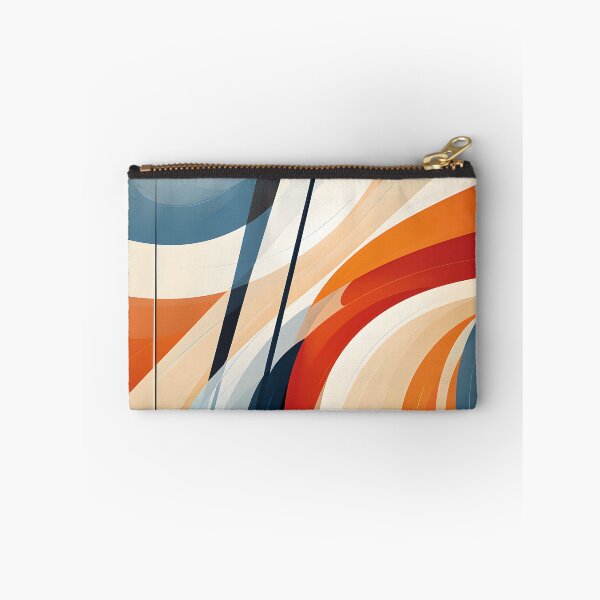Item preview, Flowing Orange and Blue Mid Century Geometric Abstract designed and sold by GutyzDesignsES.
