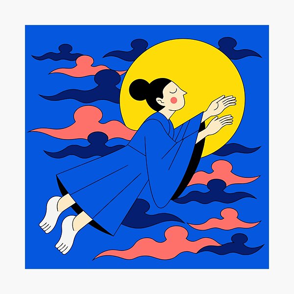 Item preview, Illustration of Chang'e Flying to the Full Moon ﻿ designed and sold by gaohao1.