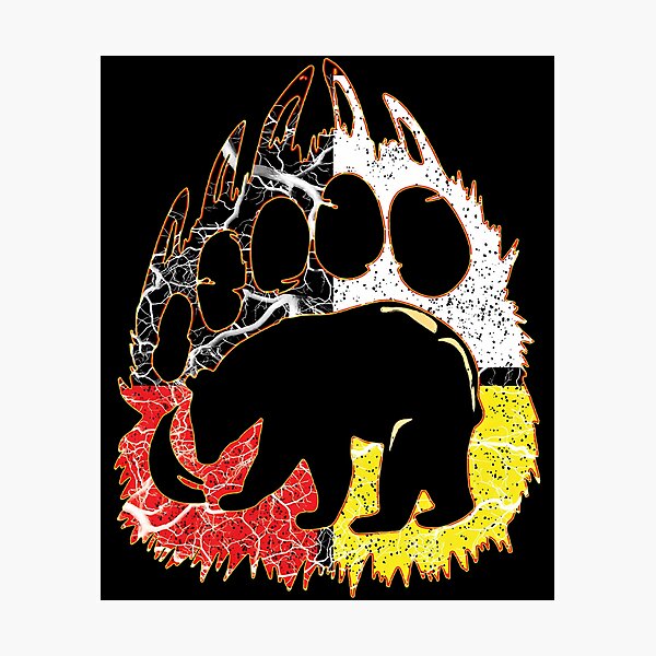 Item preview, Medicine Weel - Native American Bear designed and sold by AliceMullin.