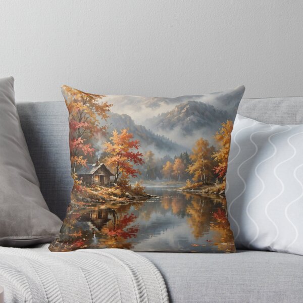Item preview, Autumn Lake Landscape designed and sold by Remy's Golden Goods.