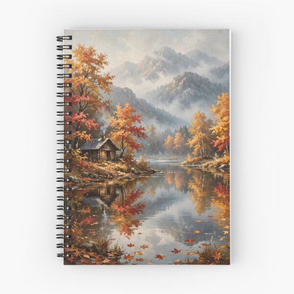Item preview, Autumn Lake Landscape designed and sold by Remy's Golden Goods.