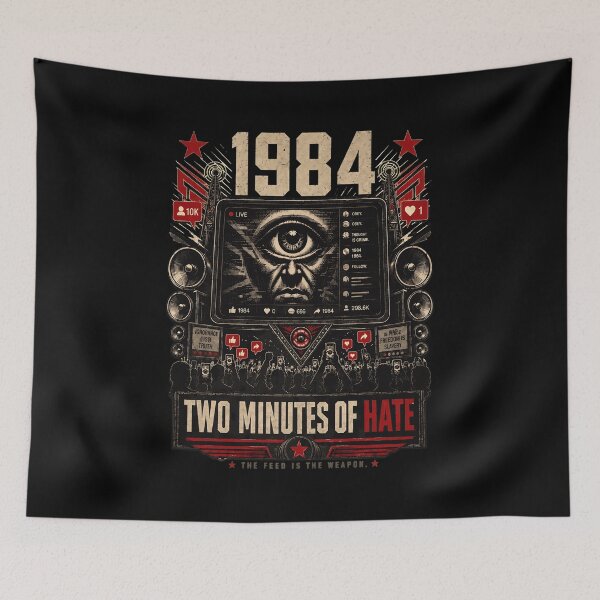 Item preview, Dystopian Surveillance 1984 Social Media Control  designed and sold by Nikita19es.