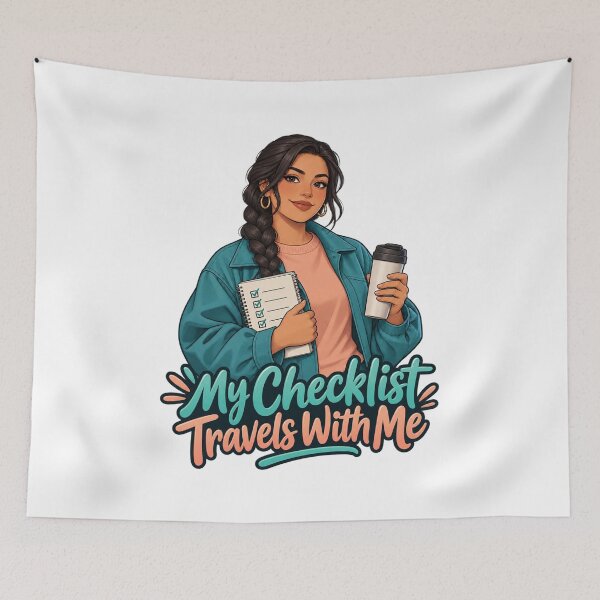 Item preview, My Checklist Travels With Me Anime Trader Art designed and sold by Bikivuno.