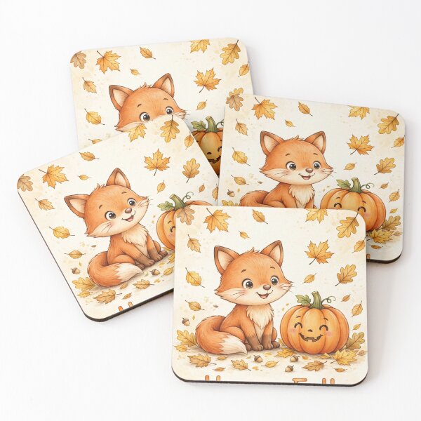 Item preview, Happy Fall Fox designed and sold by Remy's Golden Goods.