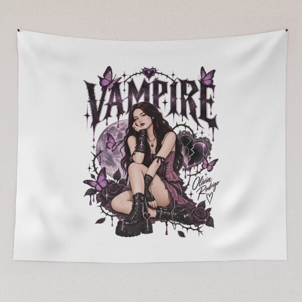 Item preview, Olivia Rodrigo, Olivia Rodrigo Vampire Gothic Fan Art Estética Dark Pop designed and sold by graphic-genie.